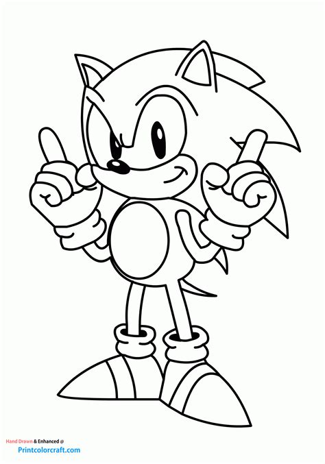 Printable Sonic The Hedgehog